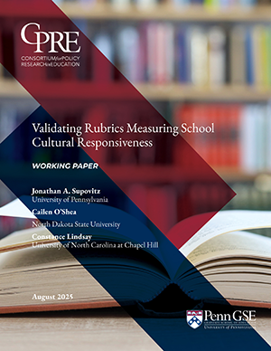 Cover: Validating Rubrics Measuring School Cultural Responsiveness